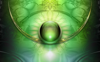 Green yellow abstract background sphere - abstract background free wallpaper for desktop