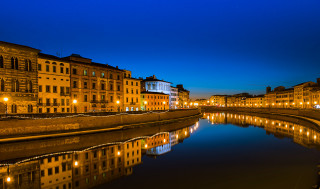 River city night tall buildings 7 - a city next free wallpaper