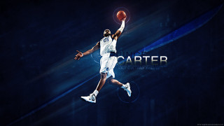 Man in white uniform dunking - a basketball in the air free wallpaper