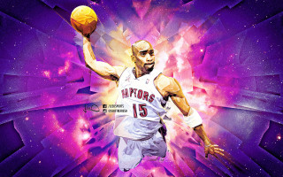 Man holding basketball purple background - his free wallpaper