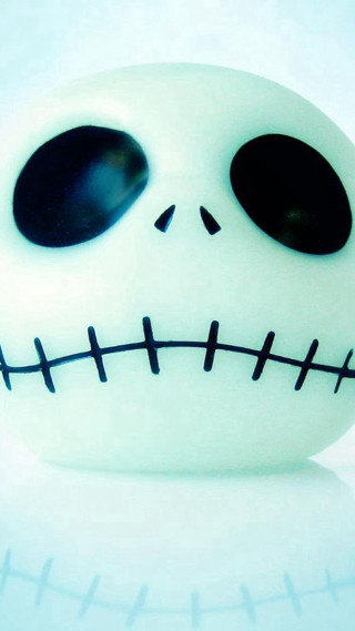 White skull black eyes gothic - free halloween wallpaper for mobile