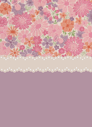 Pink purple floral background white - a pink border free wallpaper