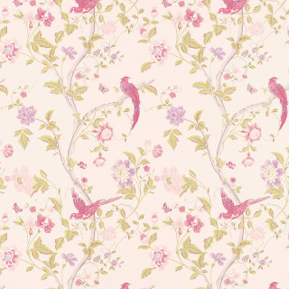 Pink green floral wallpaper birds - bird free wallpaper for tablet