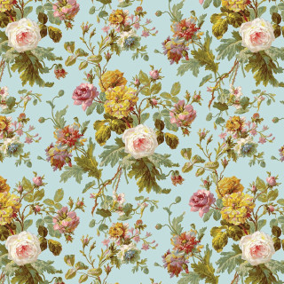 Blue background flowers green background - a flemish baroque free wallpaper for tablet
