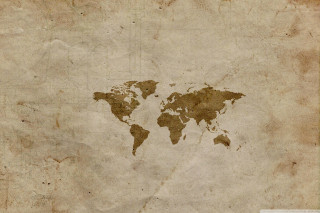 World map brown background border 2 - paper texture free wallpaper