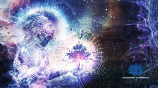 Creature tree hands blue purple - its hand free wallpaper