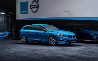Blue volvo car parked volvo - private press free wallpaper for desktop