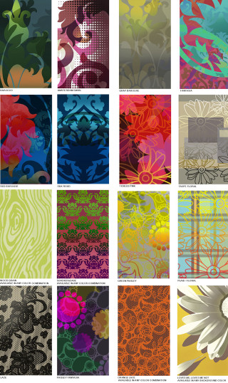 Colored papers with flowers and - maximalism free wallpaper for mobile