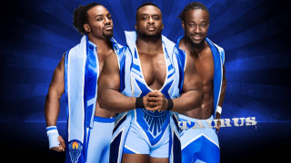 Three men blue uniforms posing - elite free wallpaper