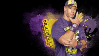 Man purple shirt yellow hat 2 - a cell free wallpaper