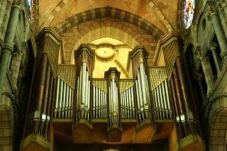 Pipe organ church stained glass - bryan organ free wallpaper