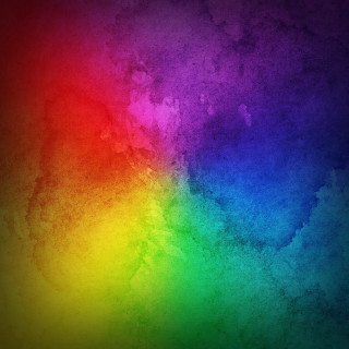 Rainbow grunge paint wall background - grungy free wallpaper for tablet