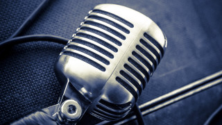 Microphone black cloth cord mouth - a cord free wallpaper