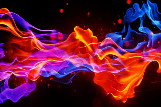 Colorful fire water background flame - flame free wallpaper