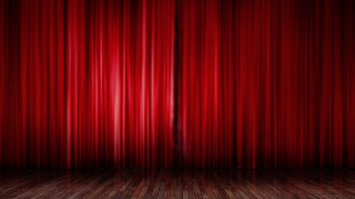Red curtain wooden floor theatrical - theatrical free wallpaper