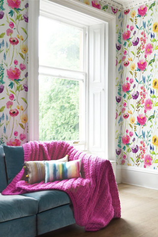 Couch blanket window flowered wallpaper - a window free wallpaper for mobile