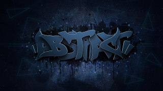 Dark blue atlas graffiti black - blue background free wallpaper