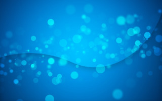Blue background blurry wave bubbles - abstract free wallpaper for desktop