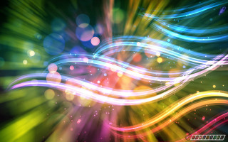 Colorful background wave of light - a wave of light free wallpaper