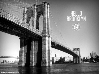 Bridge city background hello brooklyn - typographic free wallpaper for desktop