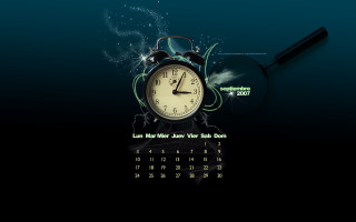 Clock magnifying glass calendar date - top of it next free wallpaper