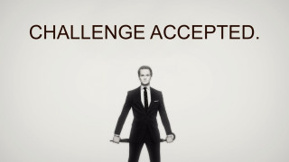 Challenge accepted man suit tie - a message free wallpaper
