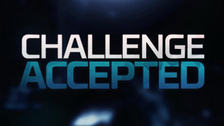 Challenge accepted blue white black - light in the middle free wallpaper