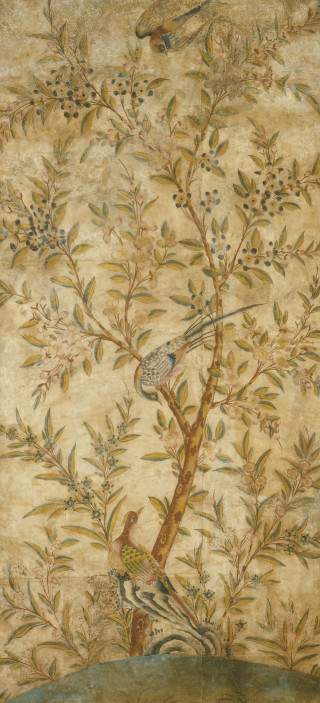 Bird tree branch perched painting - a painting of a bird free wallpaper