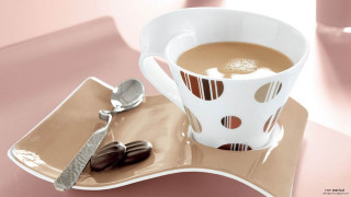 Coffee spoon tray table pink - a tray free wallpaper