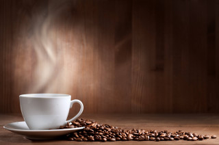 Coffee cup saucer beans wooden - a saucer free wallpaper