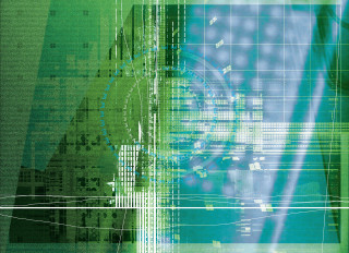 Green blue abstract background clock - face and a clock free wallpaper