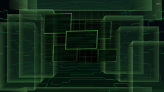 Green background square grid middle - environment free wallpaper
