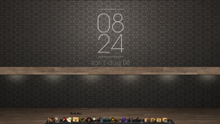 Room clock wooden floor shelf - a wooden shelf free wallpaper