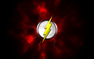 Flash logo lightning bolt center - plasma free wallpaper