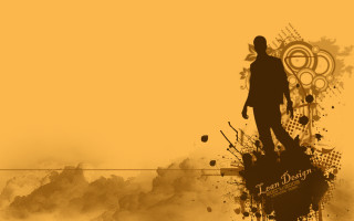 Man hill clock grungy orange - top of a hill free wallpaper