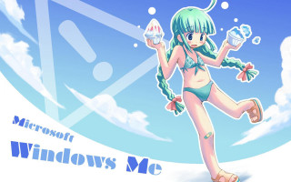 Girl bikini water bottle hair - shadow free wallpaper for desktop