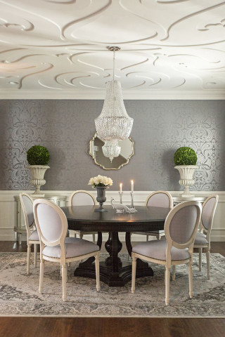 Dining room chandelier table chairs 4 - gaudy free wallpaper for mobile