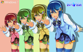 Anime girls wallpaper windows7 group - vivid color free wallpaper