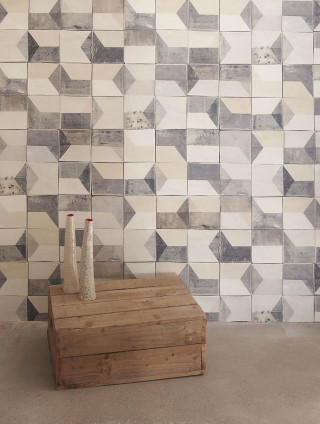 Wooden box two vases tile - free architecture wallpaper for mobile