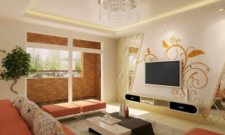 Living room couch coffee table 2 - artist free wallpaper