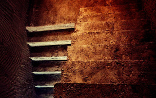 Stairs brick wall cement steps - a set of stairs free wallpaper