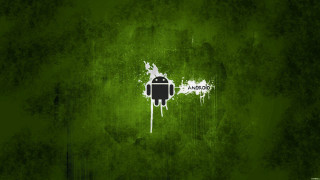 Green wall robot android art - a green wall free wallpaper for desktop