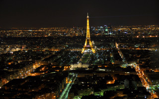 Eiffel tower night view paris 3 - brassaï free wallpaper