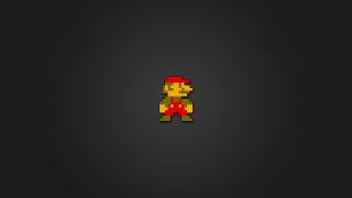 Pixellated person red hat red - 2 d sprite free wallpaper for desktop