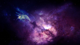 Colorful space stars horse head 2 - nebula free wallpaper
