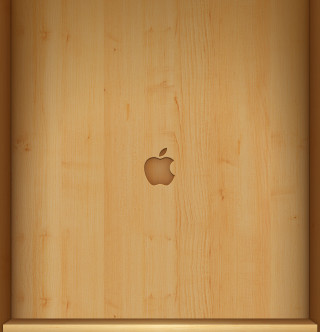 Wooden apple laptop wooden cover - eden box free wallpaper for tablet
