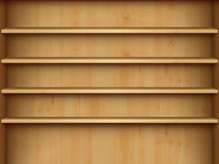 Wooden shelf three shelves red 2 - criterion collection free wallpaper