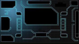 Blue black background squares rectangles - cyberpunk style free wallpaper
