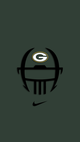 Green bay packers logo black 3 - vector art free wallpaper for mobile