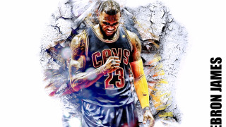 Basketball player holding ball and - digital painting free wallpaper for desktop